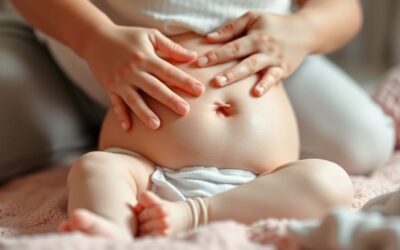 Blähungen und Koliken: Wie Babymassage helfen kann